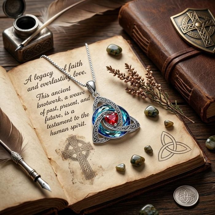 The pendant on an open book