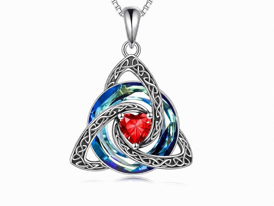 Avera Witch Knot Birthstone Necklace