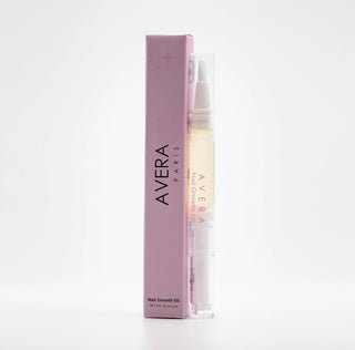 Avera Nail Growth Oil twist pen beside its box