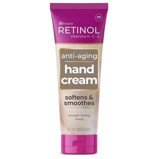 Retinol Anti-Aging Hand Cream - Vitamin A Retinol + Vitamins C & E + Green Tea Extract - Hands, Nails & Cuticles