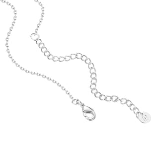 Avera diamond station necklace in white gold - clasp and extender