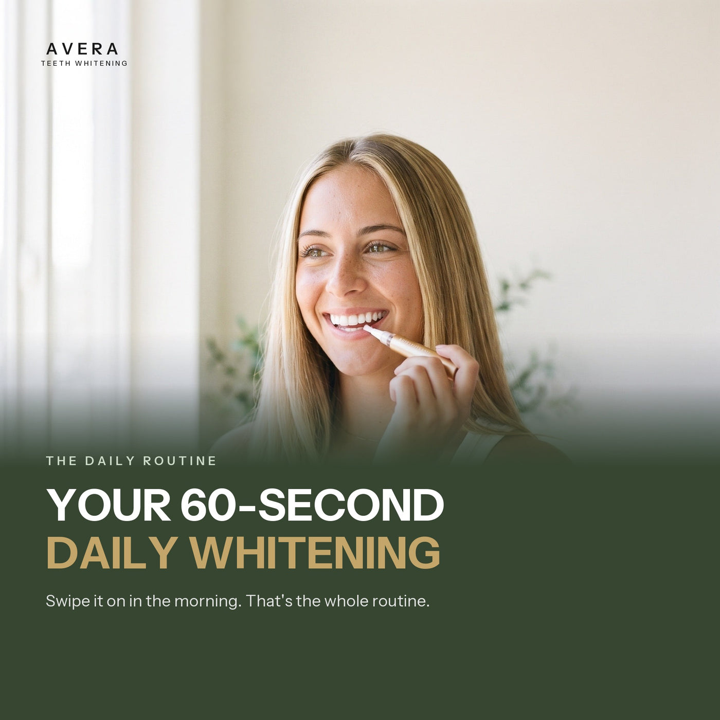 The 60-second daily whitening routine