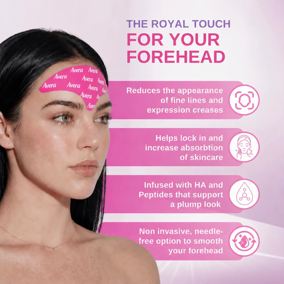 Royal Forehead Smoothing Tape | 20-Pack (10+10 Free)