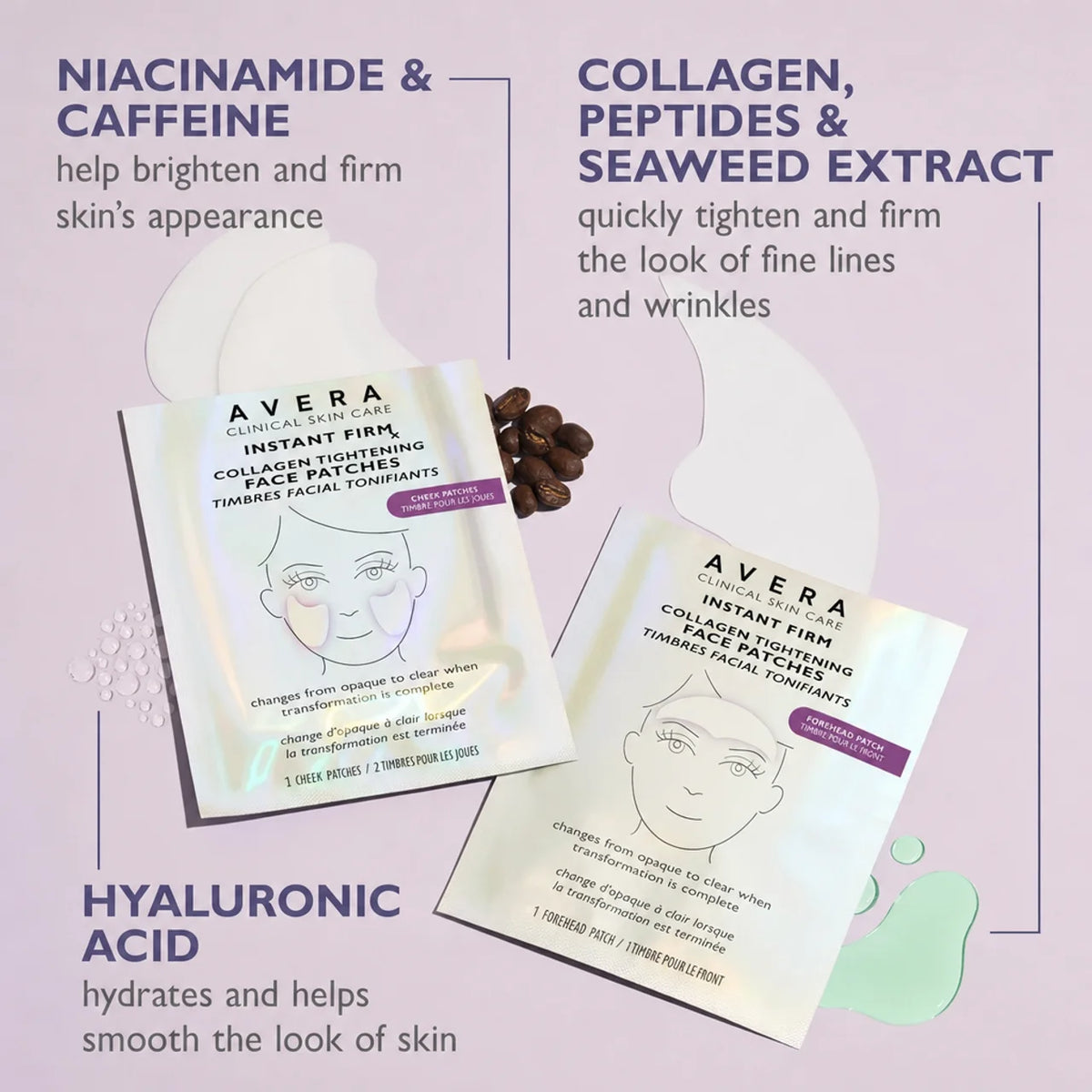Collagen Tightening Face Patches, Glass Skin Face Mask