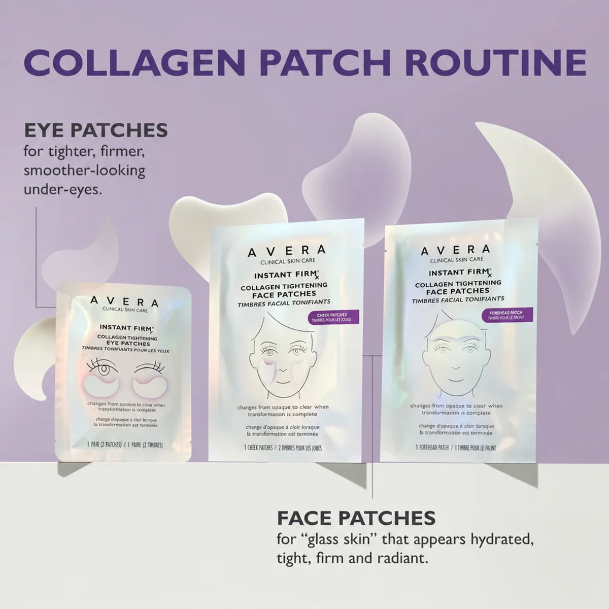 Collagen Tightening Face Patches, Glass Skin Face Mask