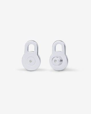 White Gold lobe lifters worn