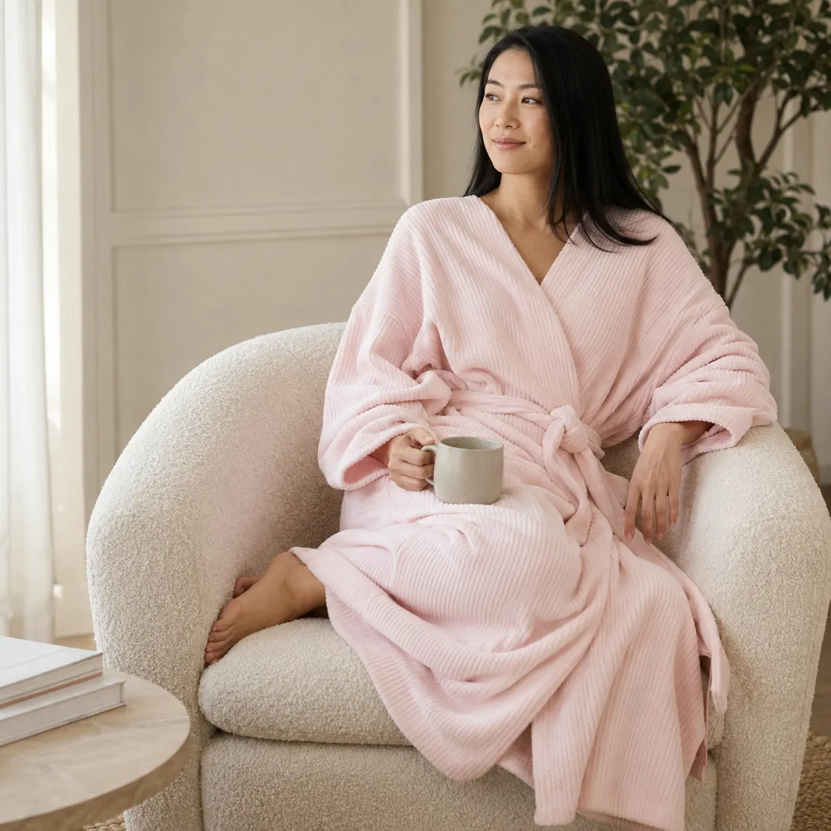 Double-Sided Fleece Robe