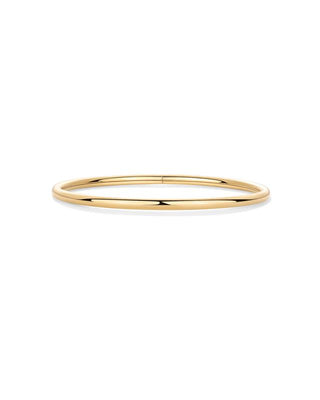Gold hinged bangle bracelet