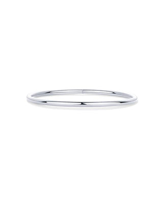 Silver hinged bangle bracelet