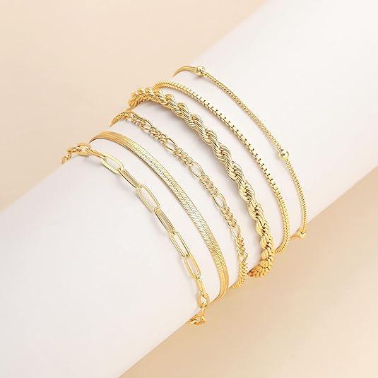 The gold set shown together