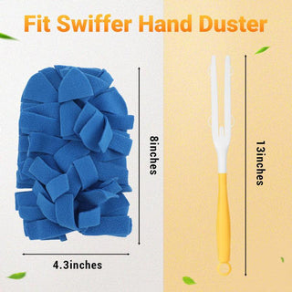 Refill 8 by 4.3 inches, handle 13 inches, fits Swiffer hand dusters