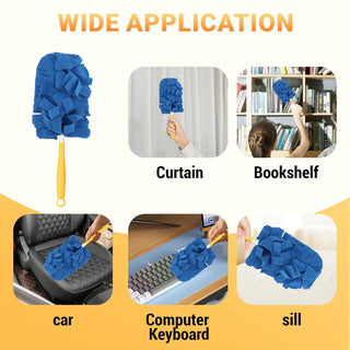 For curtains, bookshelves, the car, keyboards and sills