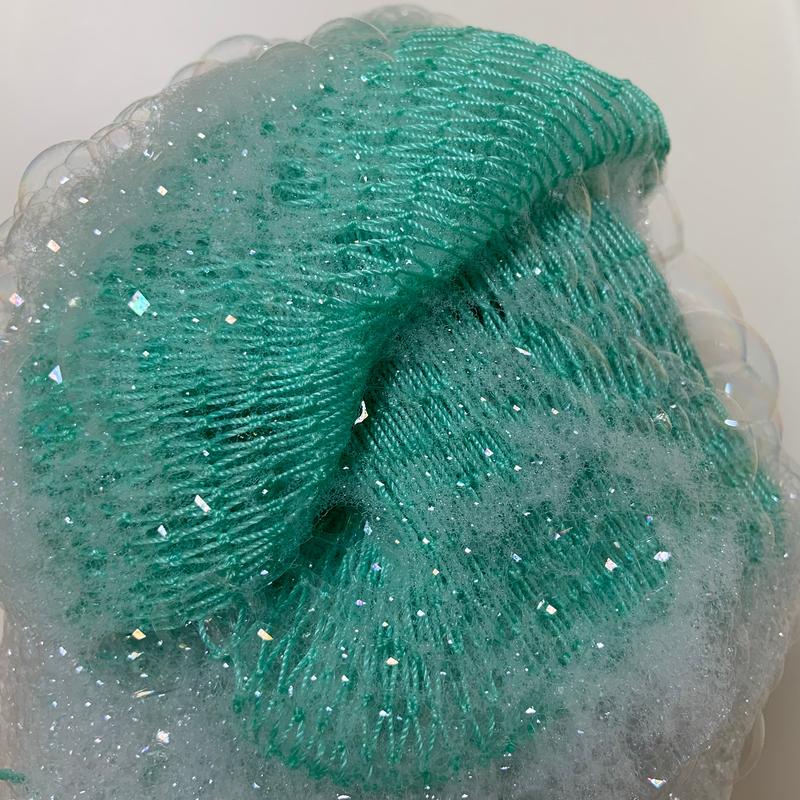 The net lathering from a small amount of soap