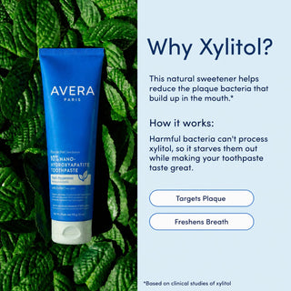 Why xylitol - targets plaque, freshens breath
