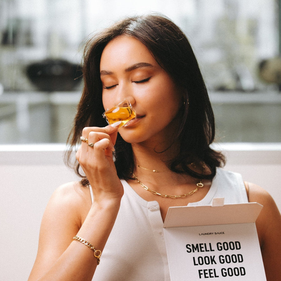 Smelling a pod straight from the box
