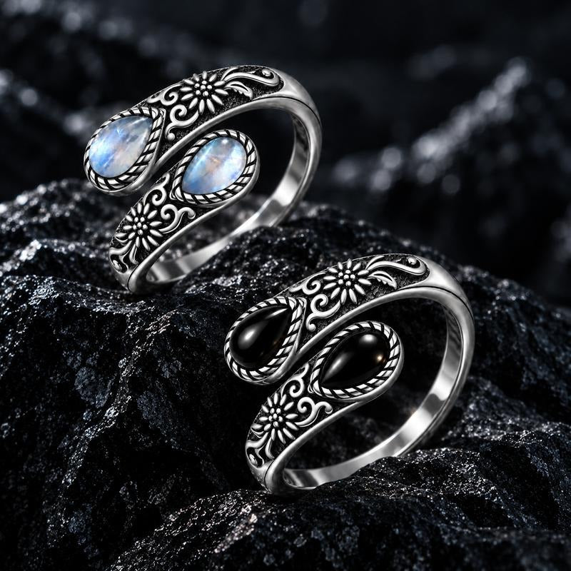 The moonstone and black versions side by side