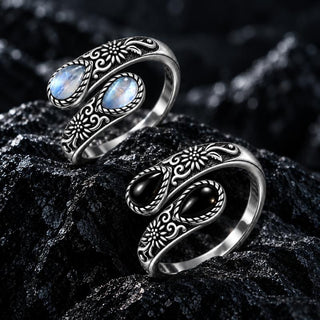 The moonstone and black versions side by side
