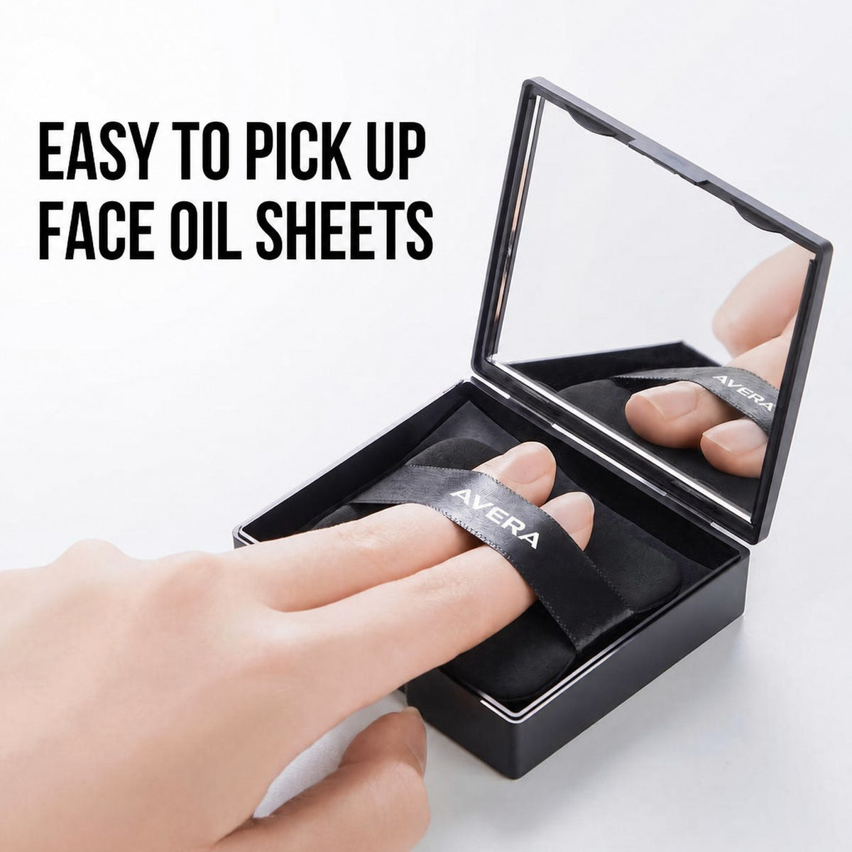 Easy to pick up a sheet with the puff