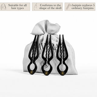 Prestige HairPin Black - set of 3