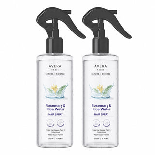 The two-bottle Avera Rosemary & Rice Water set