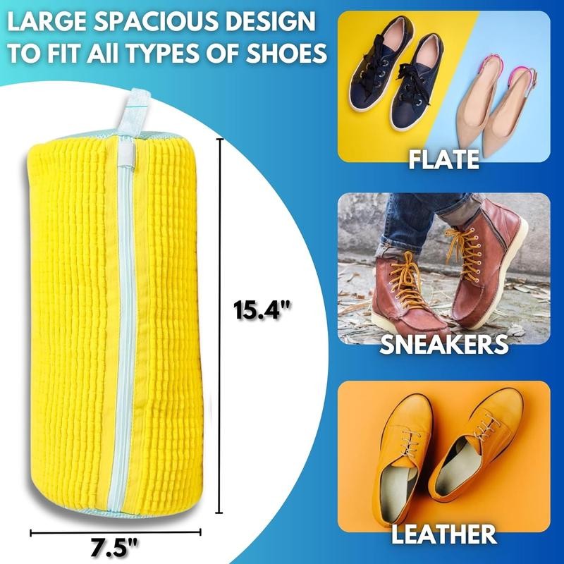 Spacious enough for flats, sneakers and leather shoes