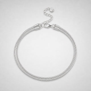 Avera Glitter Anklet in silver