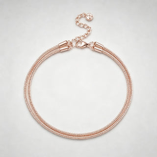 Rose gold anklet product shot