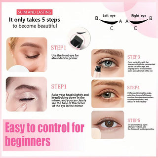 Five step guide to placing the stamp at the outer corner