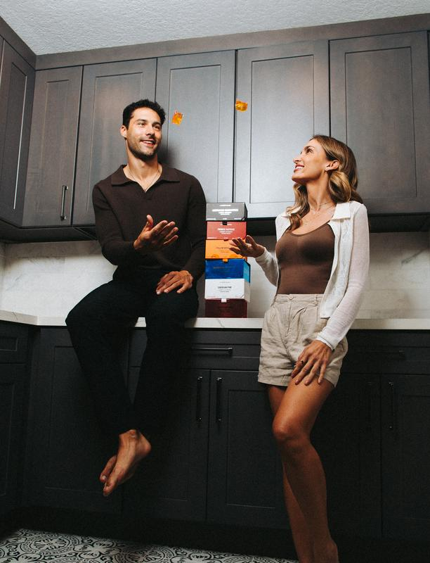 Couple in the laundry room