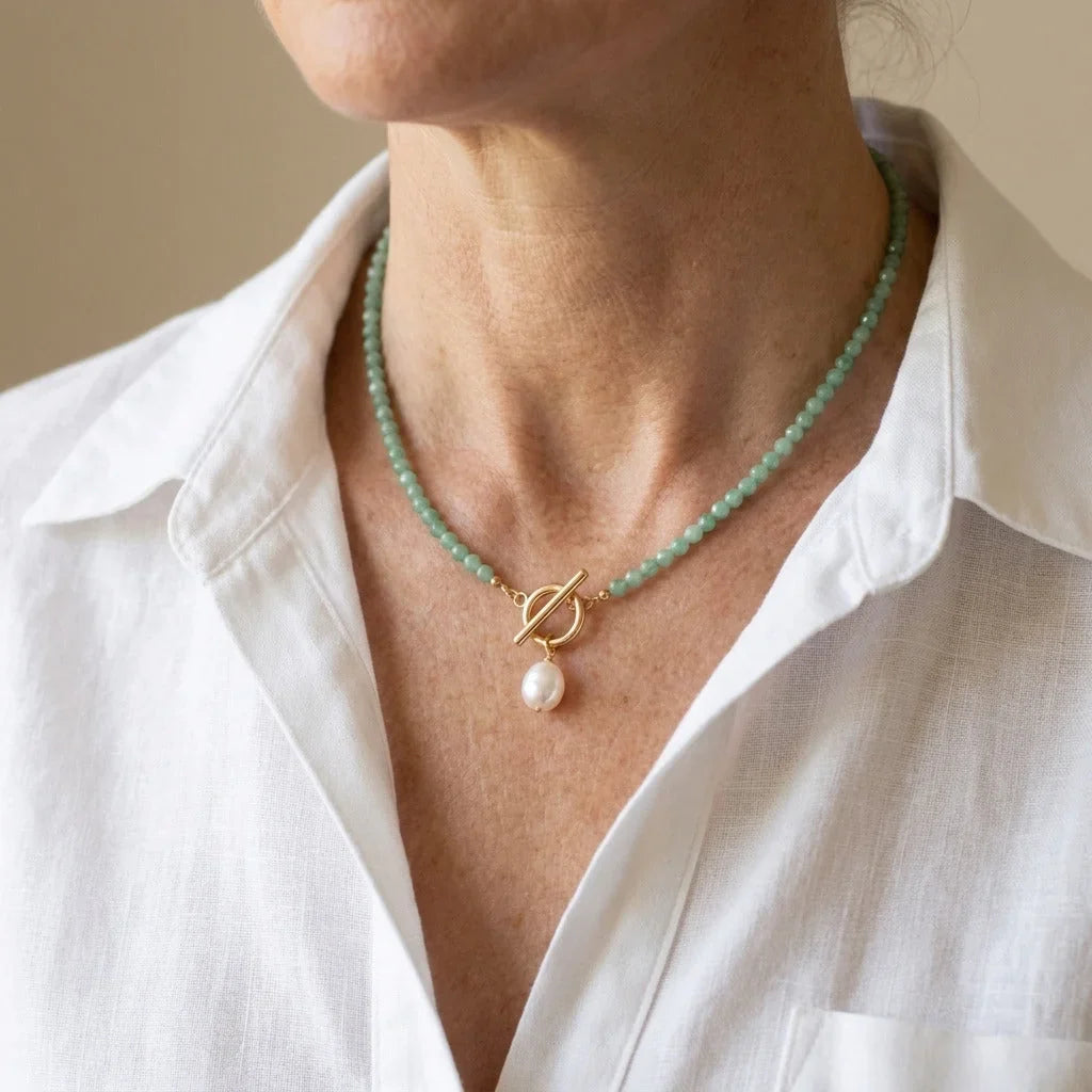 Nature Stone Necklace by Avera Paris