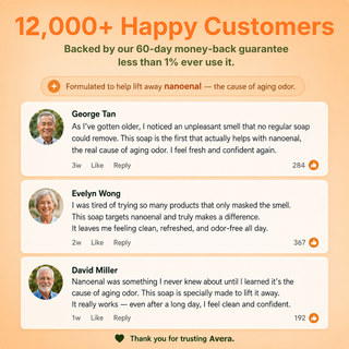 Customer testimonials for Avera Persimmon Soap