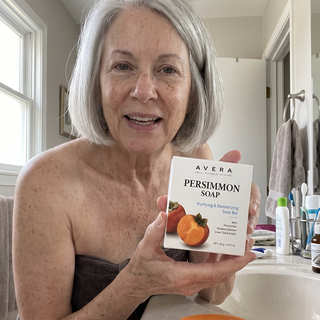Real customer using Avera Persimmon Soap