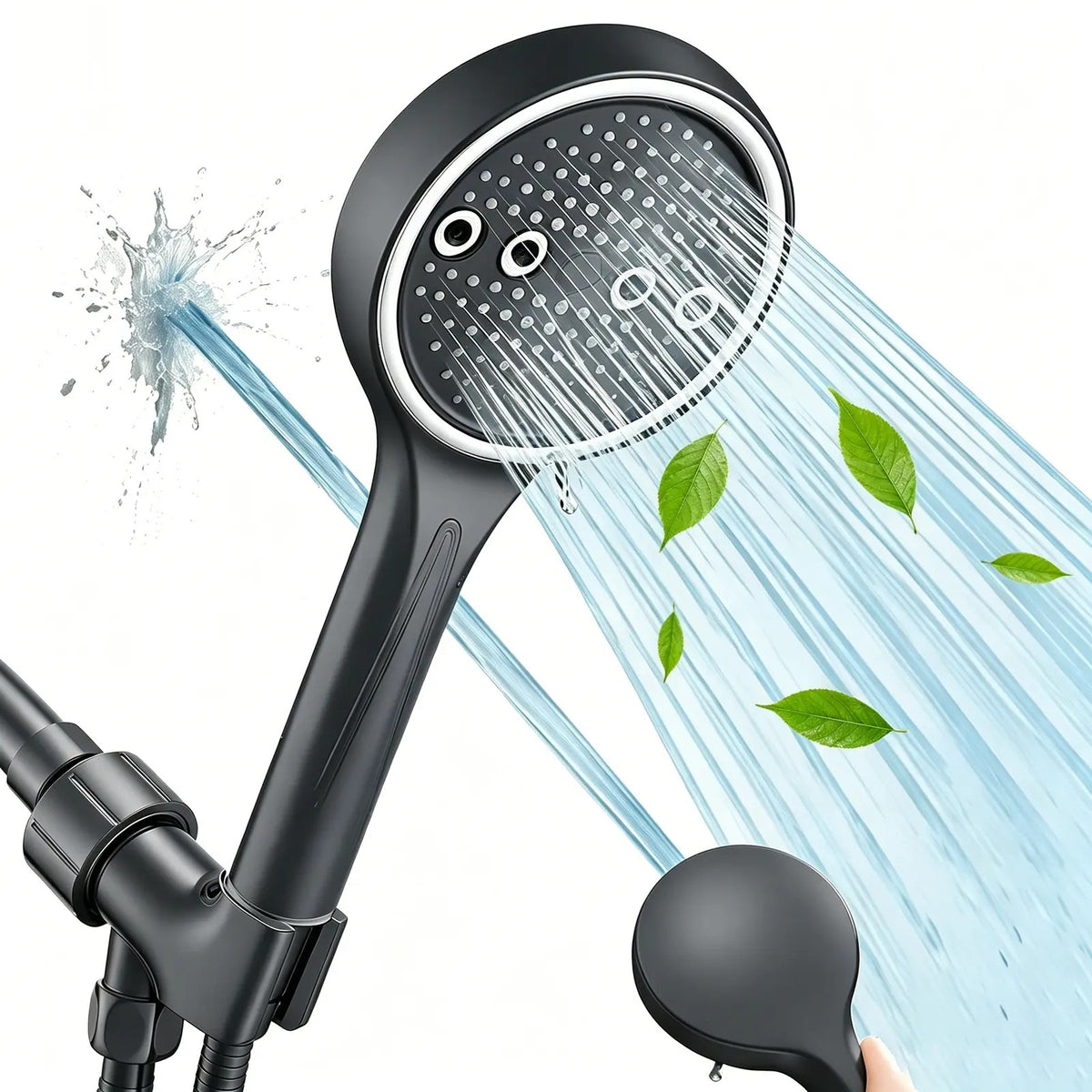 Avera 6-mode handheld shower head with high pressure spray