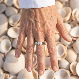 Turquoise Bead Pearl Ring by Avera Paris