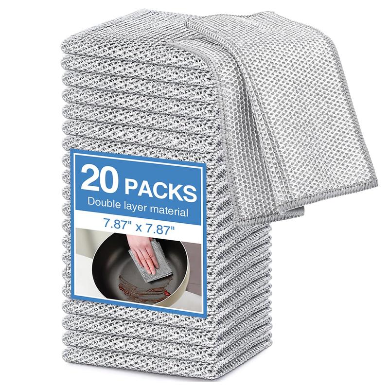 Non-scratch wire dishcloths, double layer