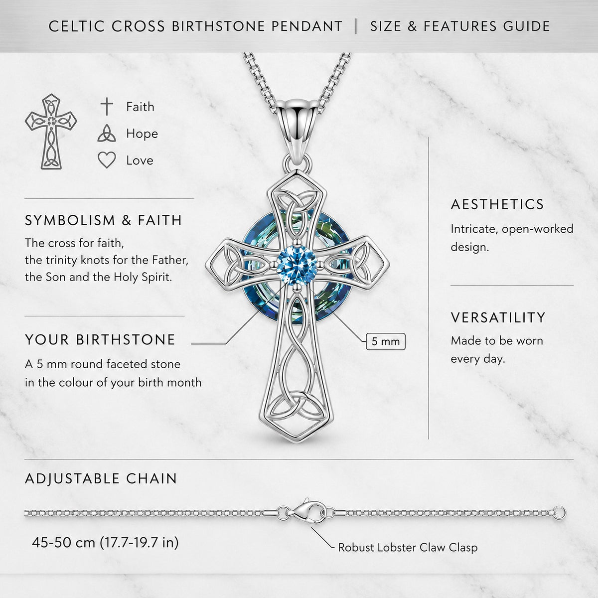 Size and features guide