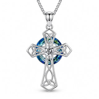 April · Diamond cross pendant