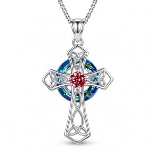 July · Ruby cross pendant