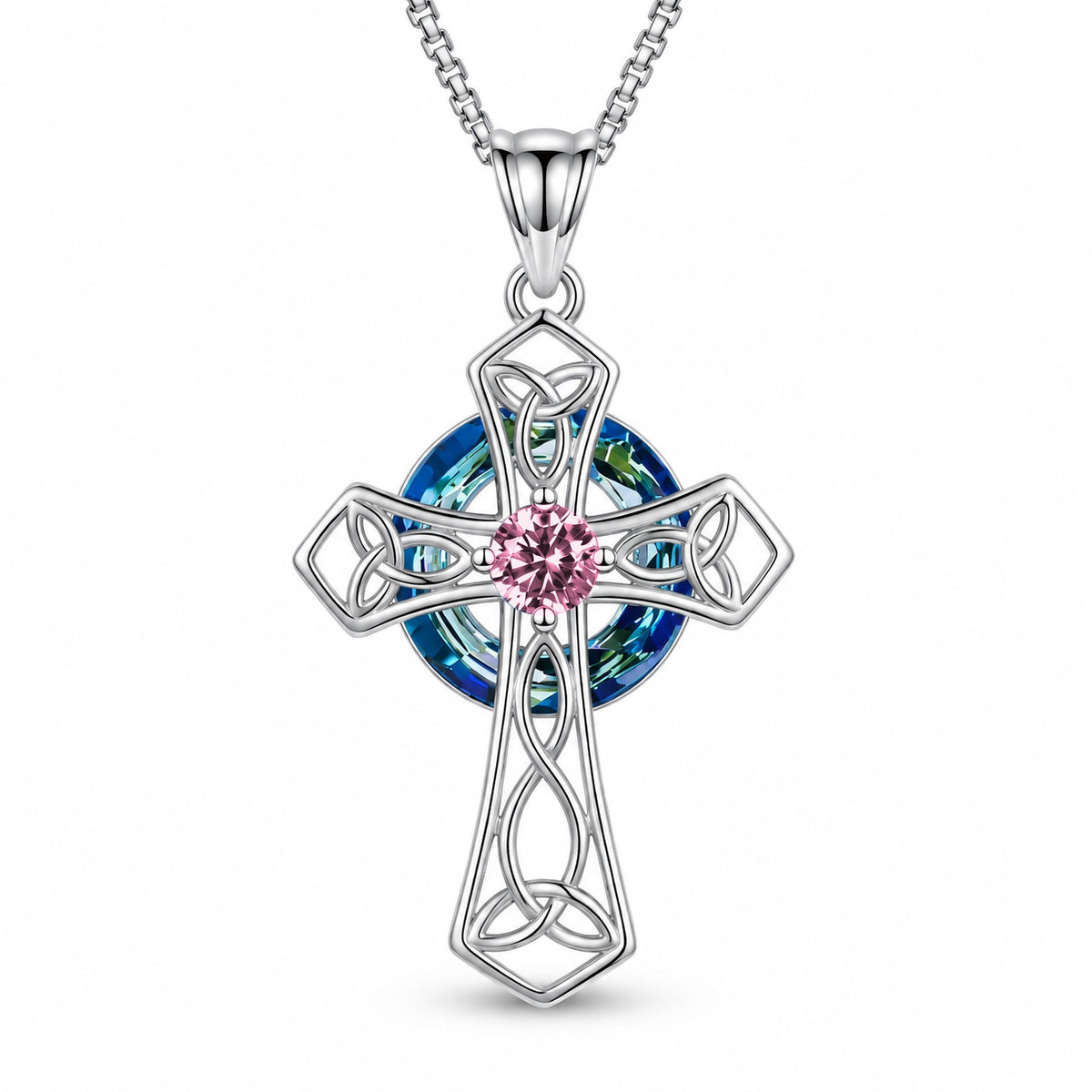 October · Tourmaline cross pendant