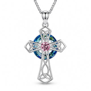 October · Tourmaline cross pendant