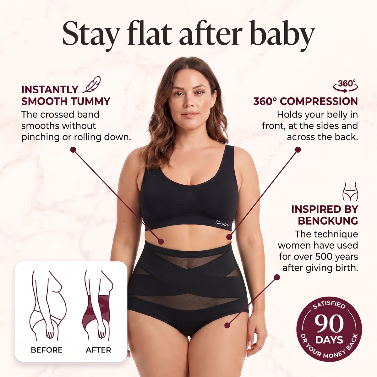 Avera Sculpt Brief postpartum support 1