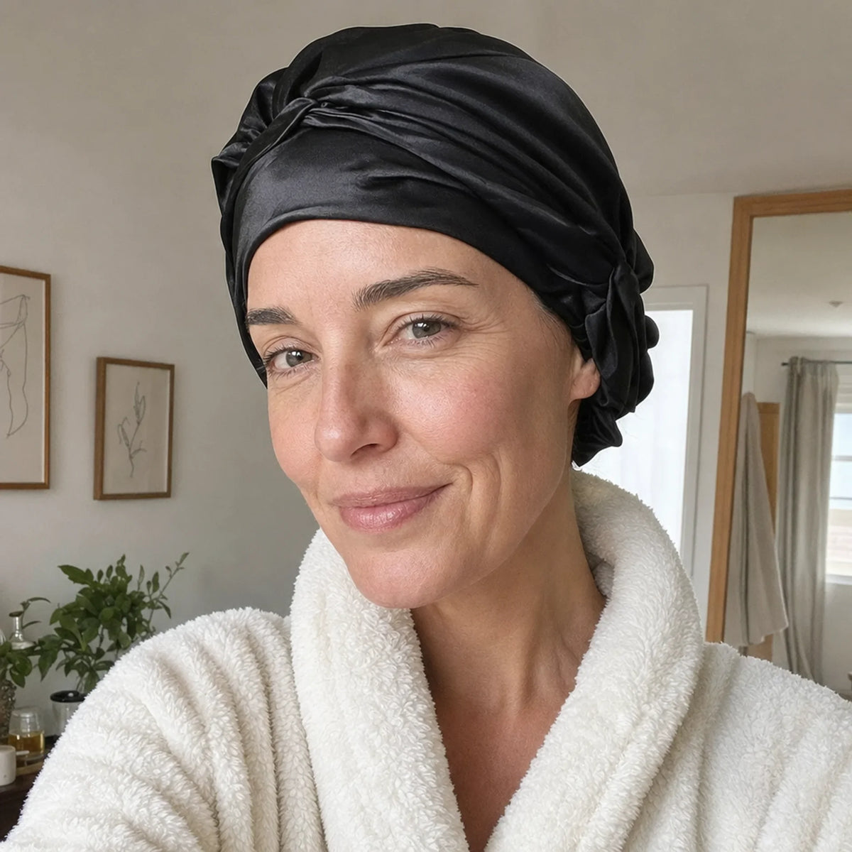 Avera Silk Bonnet – Mulberry Silk Hair Protection