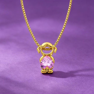 Single girl charm, gold