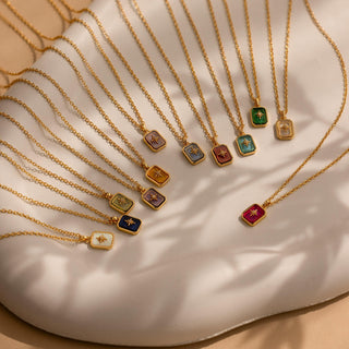 North Star birthstone necklaces in every stone colour
