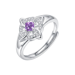 June · Alexandrite witch knot birthstone ring