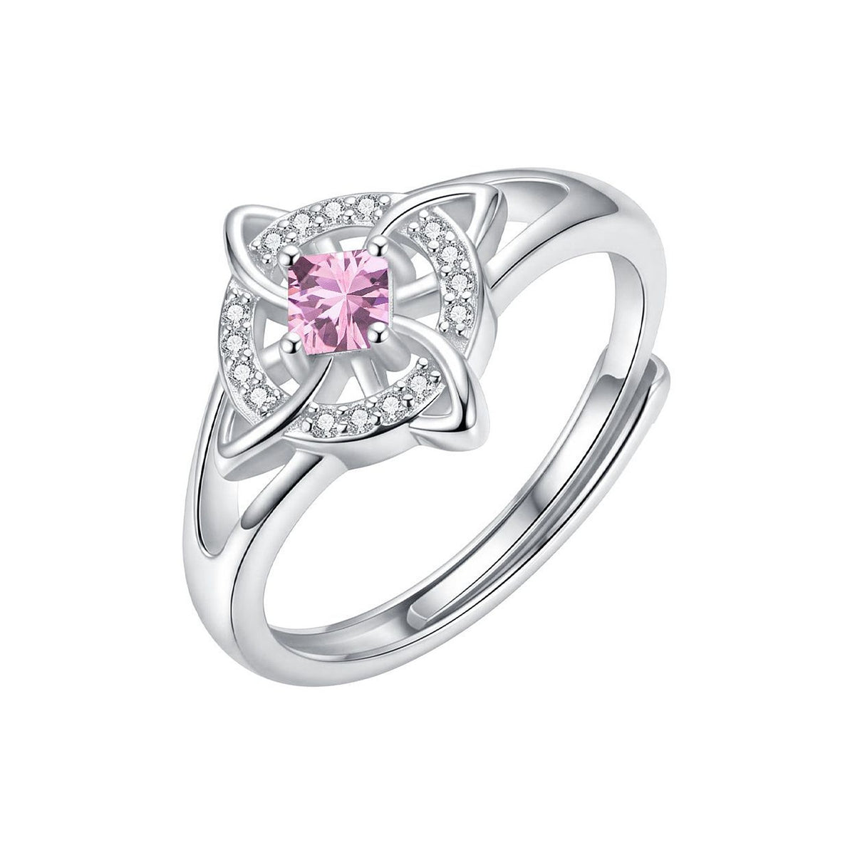 October · Tourmaline witch knot birthstone ring
