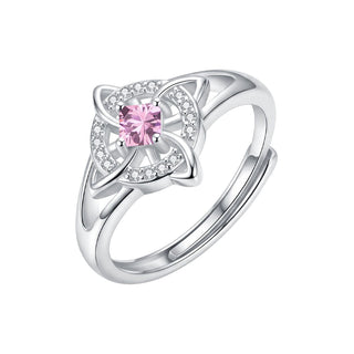October · Tourmaline witch knot birthstone ring