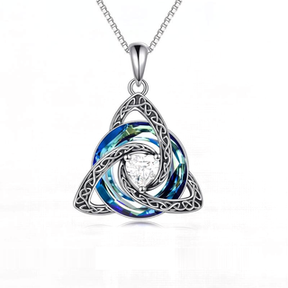 April · Diamond witch knot pendant