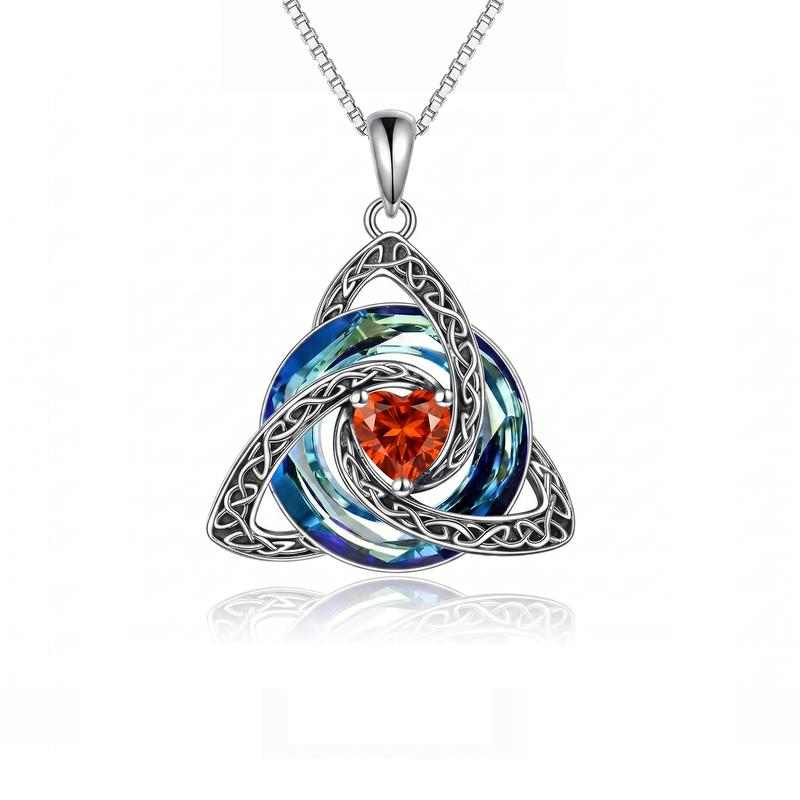 July · Ruby witch knot pendant