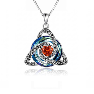 July · Ruby witch knot pendant